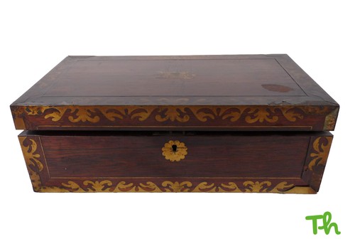 Antique rosewood writing box - antique,