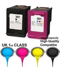 2 remanufacured ink cartridges  For  301 Envy 4500 4502 4504 4505 4507 printer