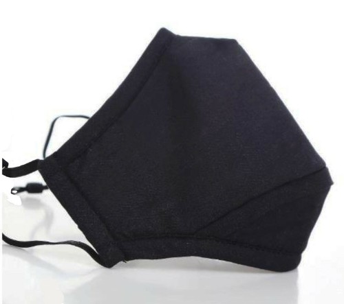 Black cotton face - black, mask/cotton