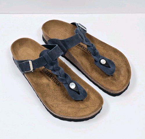 Birkenstock gizeh braided navy - braided,