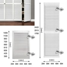 Pine louvre cupboard wardrobe - louvre, cupboard/wardrobe