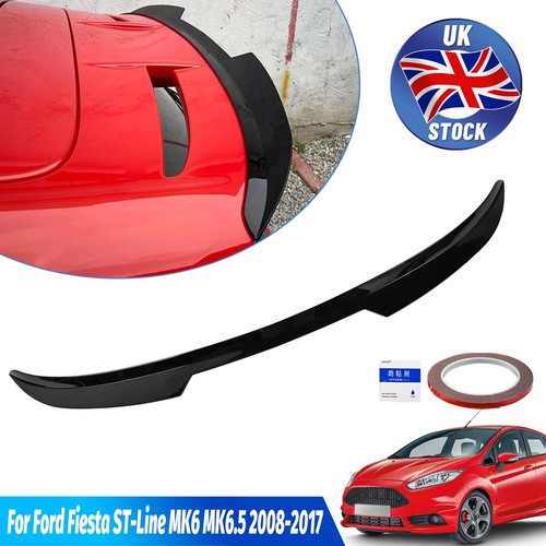 Glossy rear trunk spoiler lip - glossy,