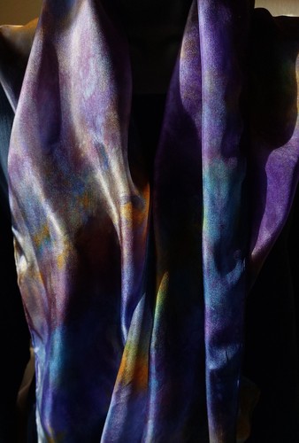 Orchid hand painted pure - pure, silk