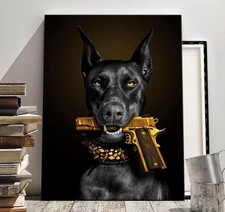 Dog and Gun Gold Designer