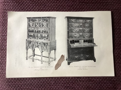 Antique print waring - print,,