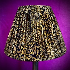 Leopard Print Pleated Lamp