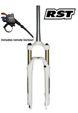 RST First 30 26" MTB Tapered Air Fork - 100mm Travel - Remote Lockout - White