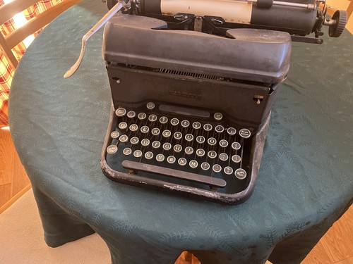 Vintage typewriter with - vintage,