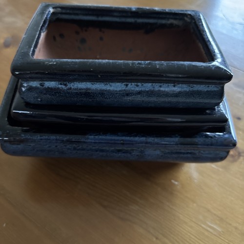 Bonsai pots blue - pots, black