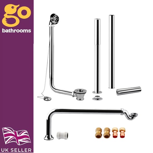 Chrome freestanding waste kit - chrome,