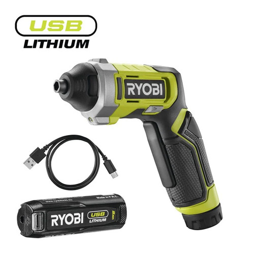 Ryobi cordless screwdriver - 4v,