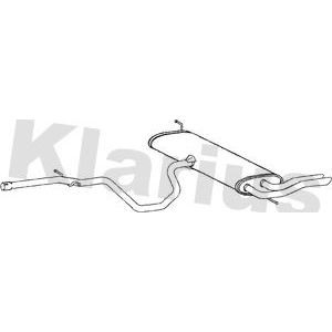 Klarius tail pipe with back - with,