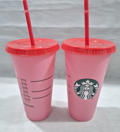 Starbucks reusable pink cold - starbucks,