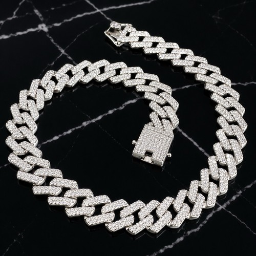 20mm iced out - cuban, link