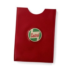 Vintage Castrol Red Document Holder ID / Pass Wallet Classic Car Accessory VGC