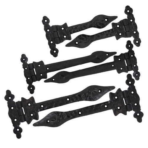 Pair antique black cast - antique,