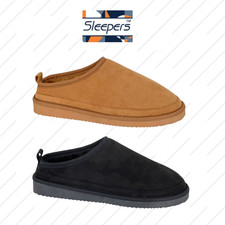 Mens Winter Slippers Fur Lined