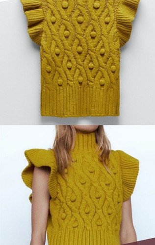 Zara mustard high neck - mustard,