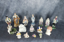 Antique Vintage Porcelain Figural Job Lot Staffordshire Derby Conta Boehme