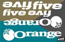 Orange Five Frame Decal Sticker Kit | WHITE - Enduro, XC, Trail - Ride Decals