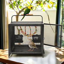 23 inch Wrought Bird Travel Carrier Cage for Parrots Conures Lovebird Cockatiel 