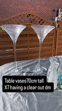 Tall 70inc champagne vases - champagne,