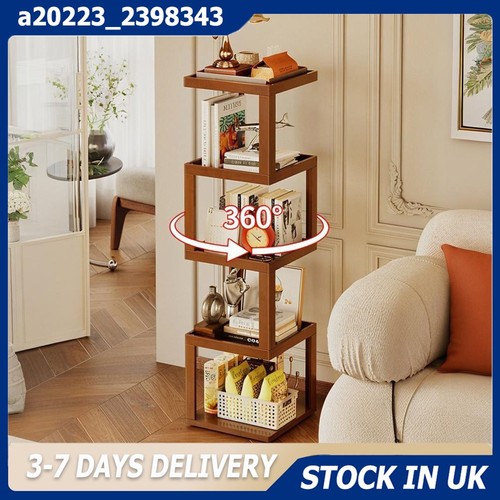 Rotating bamboo bookcase - rotating,