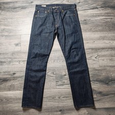 Levi's 501 Straigh Fit Jeans Men's W32 L32 Blue Button Fly Big E Great Condition