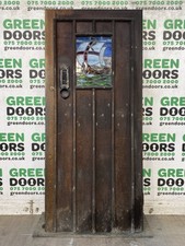 LEADED GLASS FRONT DOOR PUB