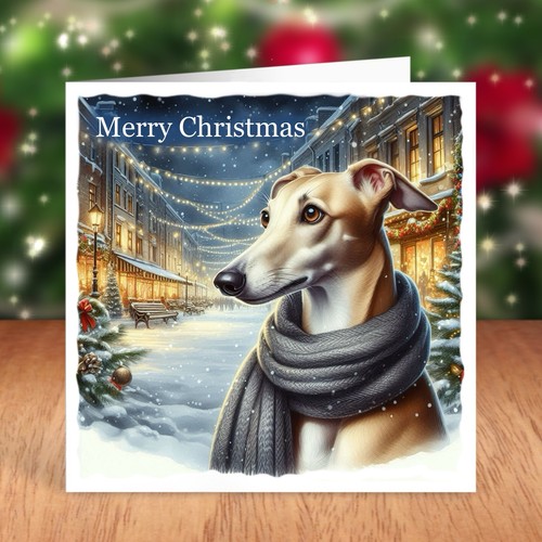 Greyhound dog christmas - dog,