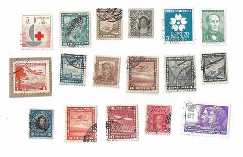 Chile postage stamps - x, 17