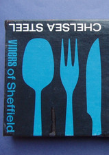 Viners Chelsea:  A Set of Six Stainless Steel Fruit Spoons - in Great Condition