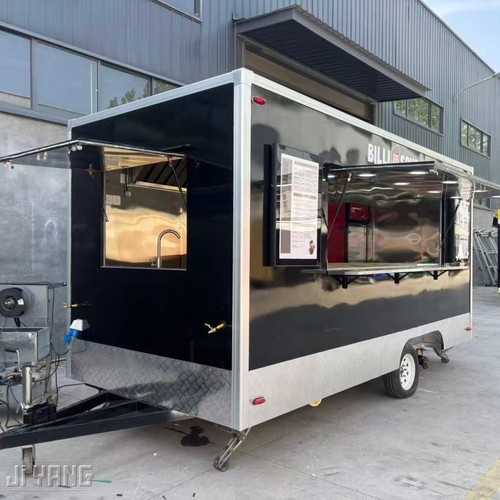 Mobile catering trailer black - mobile,