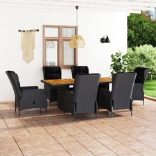 Outdoor Dining Set Dark grey