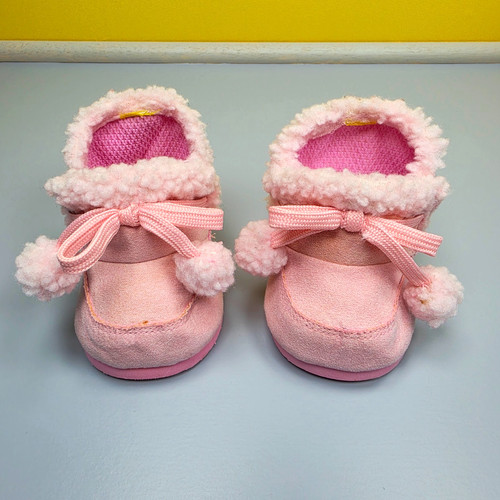 Build bear pink faux fur - a,