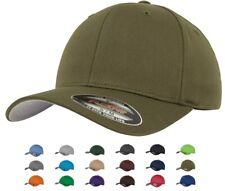 Flexfit Wooly Combed Baseball Cap Hat with Curved Peak [Child to Adult]