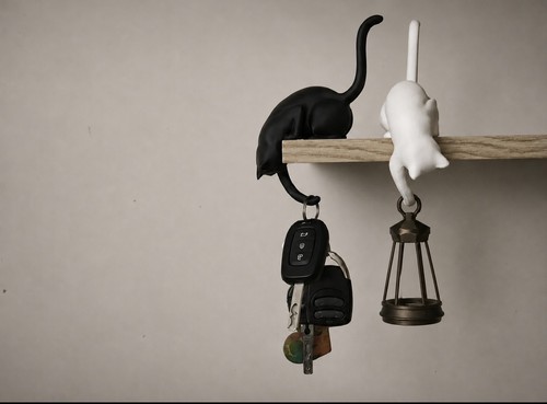 2pcs cat shelf hook - cat, with