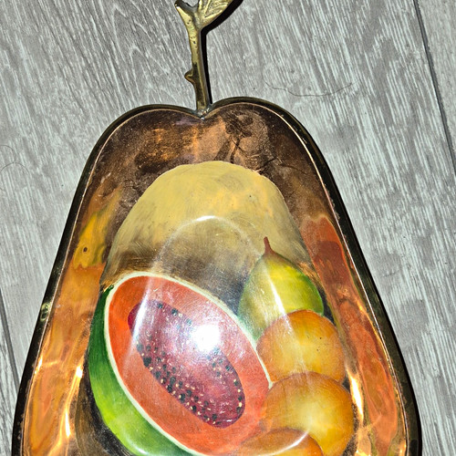 Vintage copper pear - copper, pear-shaped