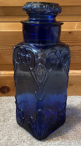 Large vintage cobalt blue art - cobalt,