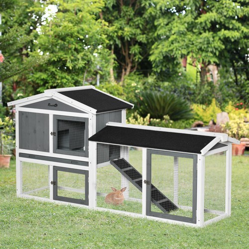 Rabbit hutch outdoor tier - outdoor,, 2-tier