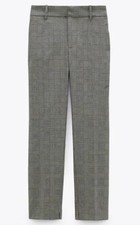 ZARA High Waisted Check Plaid