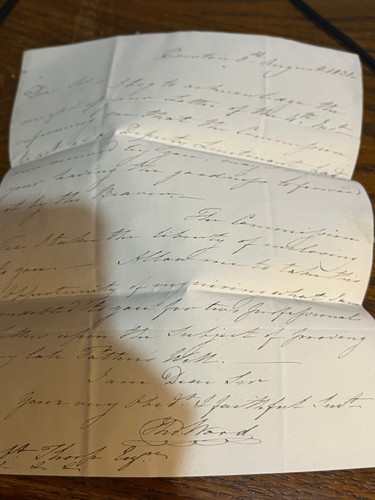 1831 georgian antique letter - 1831,