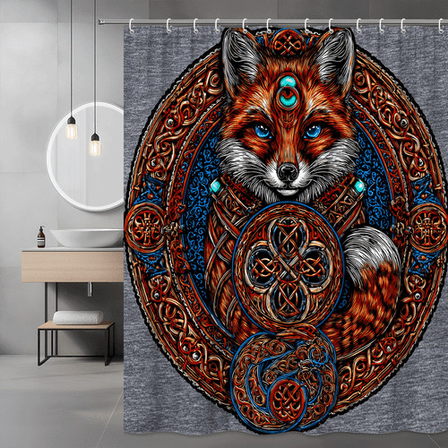 Celtic fox shower - celtic,