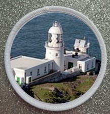 3" Lundy South Lighthouse Bristol Channel Iron / Sew On Sublimation Patch Badge 
