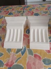 Fluted Plaster Corbels Pair