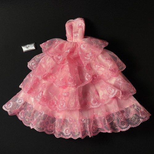 Pink frilly lace cake dress - , 4