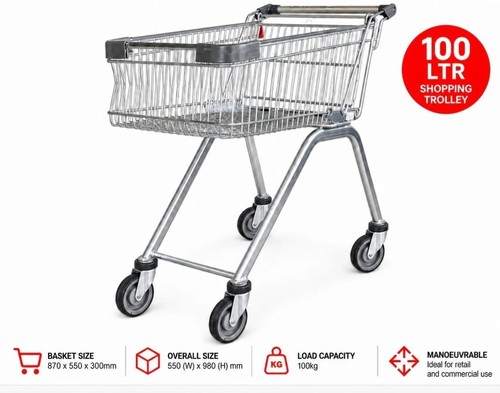 Retail shopping trolley used - retail,