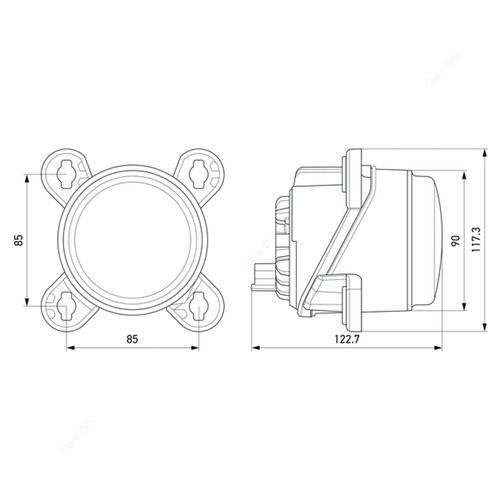 Hella led headlight left - hella,