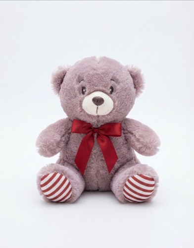 Stuffed teddy bear purple - stuffed,