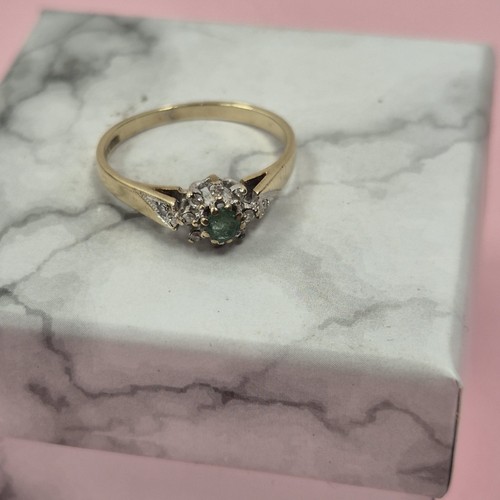Vintage 9ct gold emerald - vintage,